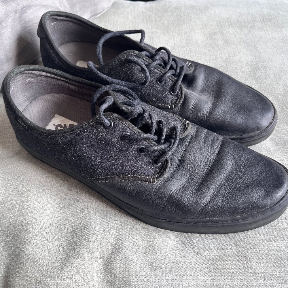 vans mens skate shoes size 10.5 black